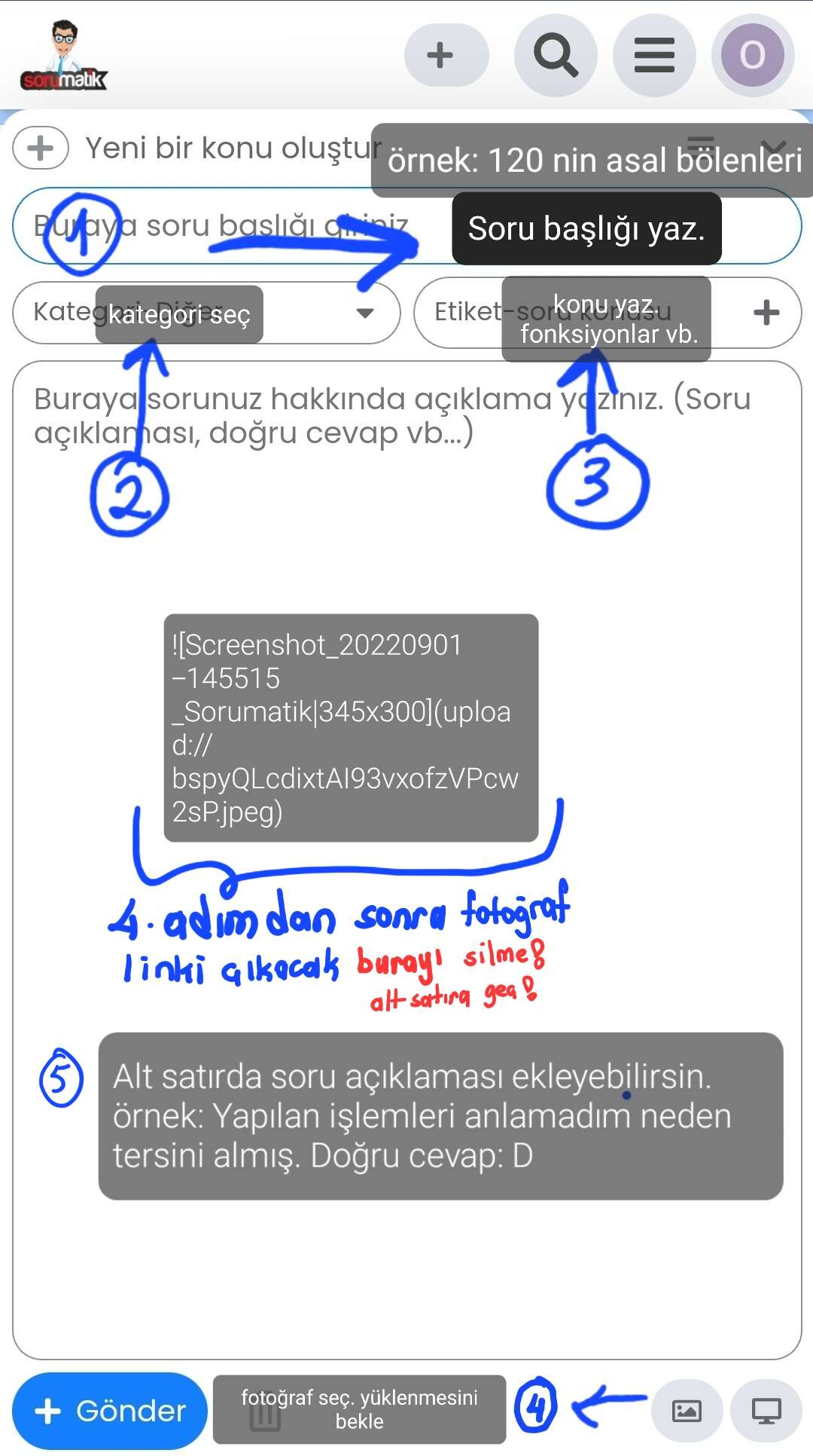 Uygulamaya Soru Foto raf Nas l Eklenir Soru Sorma Nas l Yap l r Uygulamaya Soru Foto raf Nas l Eklenir Soru Sorma Nas l Yap l r