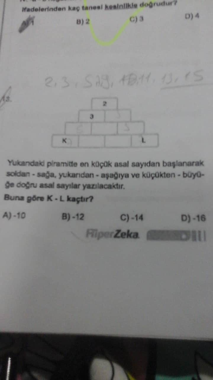 Bi Test Sorusu Ben Cozemedim Siz Cozerseniz Sewinirim - ORTAOKUL ...