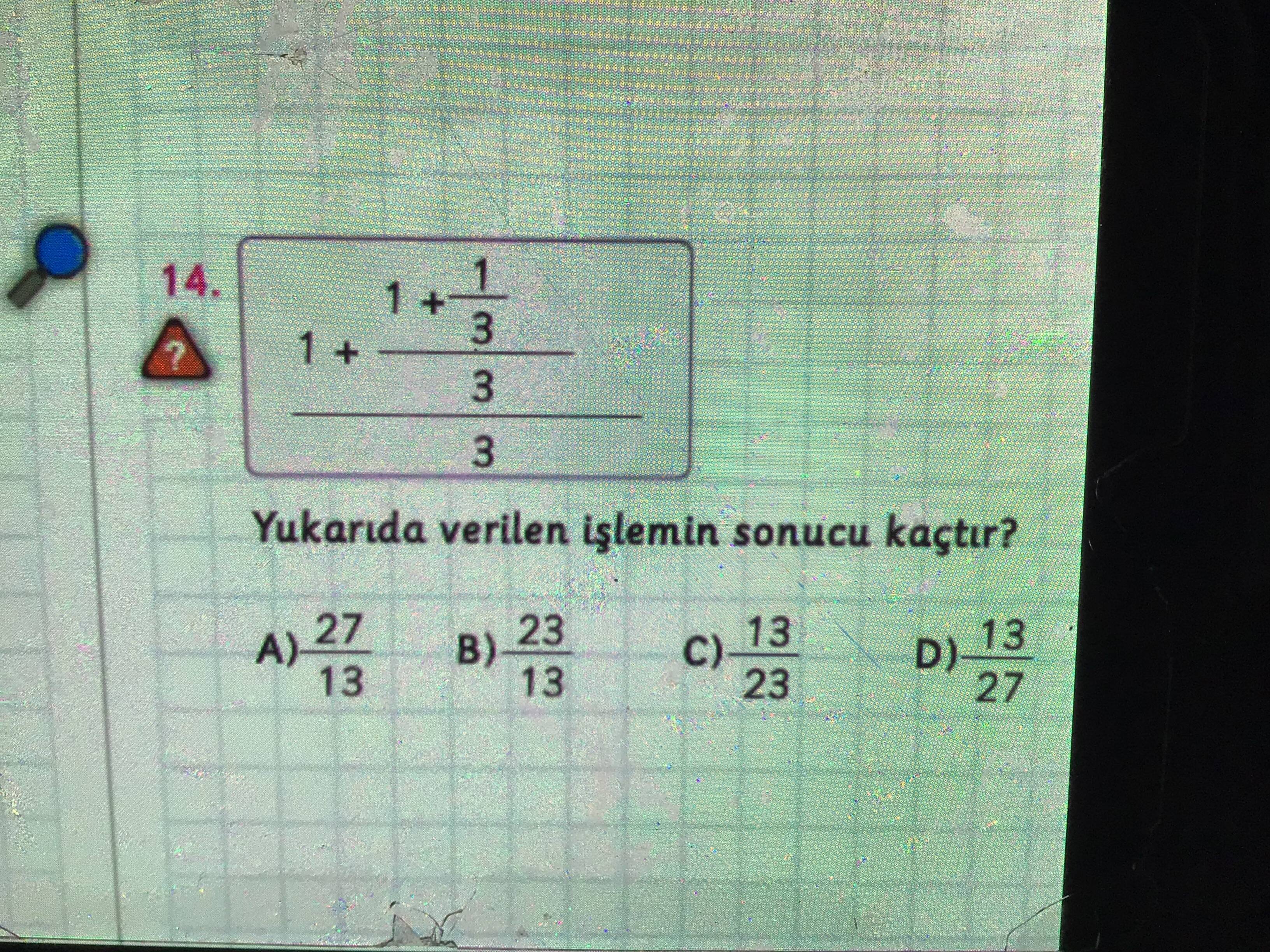 Kesir Işlemi - LGS Matematik - Sorumatik