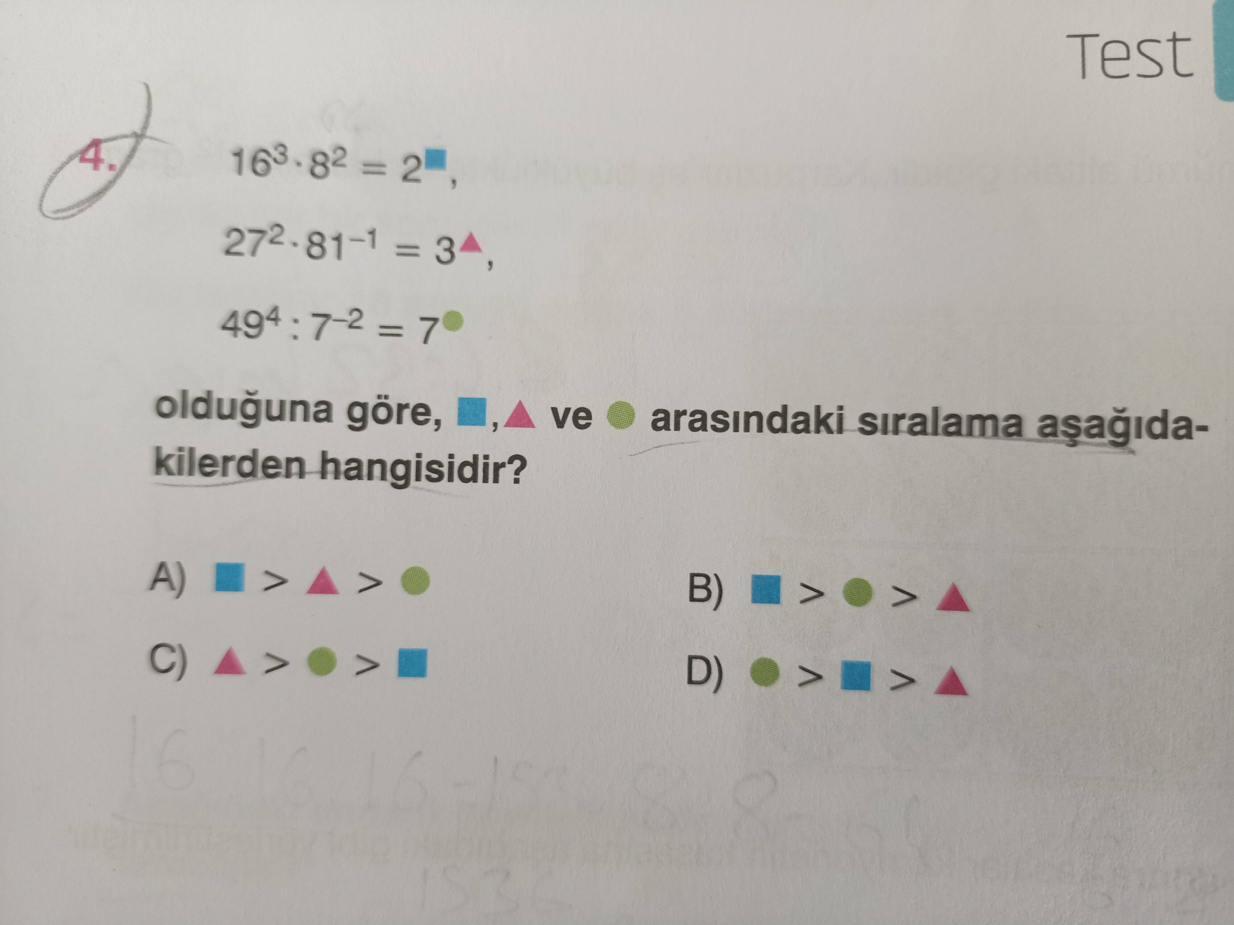 Matematik Sorusu üslü Ifadeler - Sorumatik