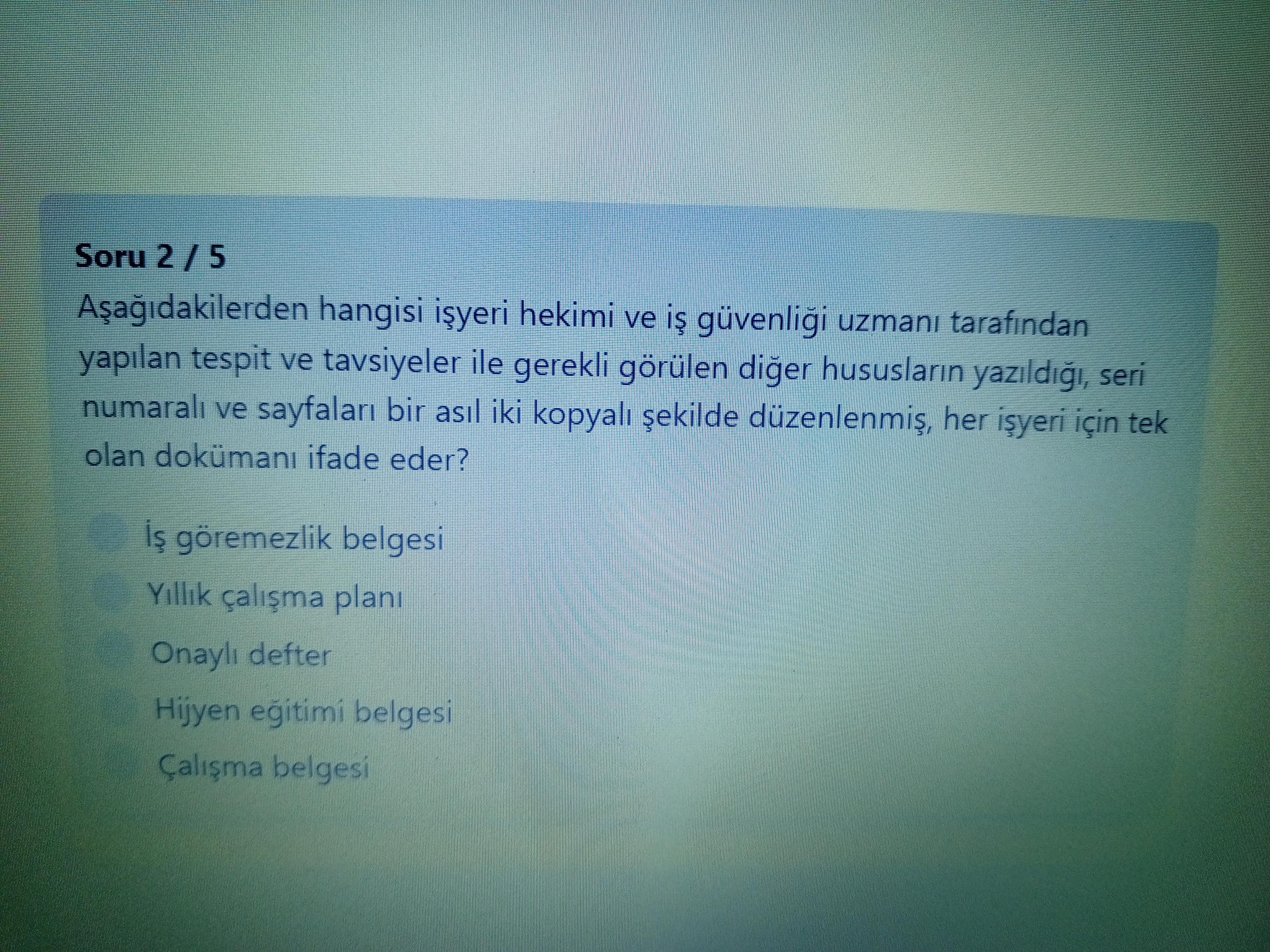 Hangisi I Yeri Hekimi Ve I G venli i Uzman Taraf ndan Yap lan Tespit Hangisi I Yeri Hekimi Ve I G venli i Uzman Taraf ndan Yap lan Tespit